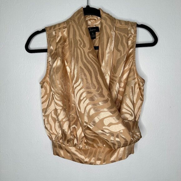Japna Tops - Japna Blouse with Gold Pattern Size S